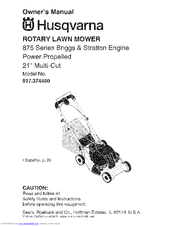 HUSQVARNA 917.374450 Owner's Manual