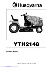 HUSQVARNA YTH2148 Owner's Manual