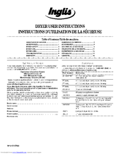 Inglis IV86001 User Instructions