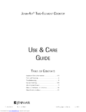 Jenn-Air JEC6277AAB10 Use & Care Manual