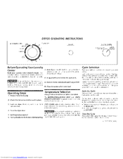 FRIGIDAIRE FEZ831CFS1 Operating Instructions Manual