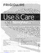 FRIGIDAIRE CFTR1826LS5 Use & Care Manual