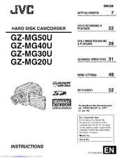 JVC GZ-MG40U Instructions Manual
