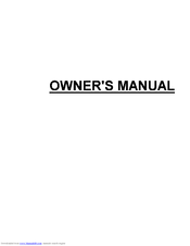 FRIGIDAIRE FRS26ZGGW6 Owner's Manual