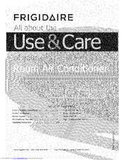FRIGIDAIRE CRA123KT11 Use & Care Manual