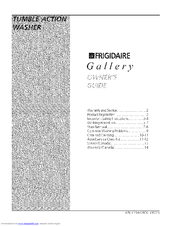 FRIGIDAIRE Gallery FWT449GFS2 Owner's Manual