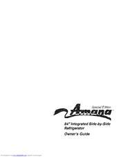 AMANA Special Edition S148DA03-P1305601W Owner's Manual