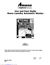 AMANA LW8363L2 Use And Care Manual