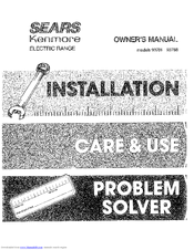 Kenmore 93788 Owner's Manual
