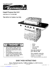Kenmore 415.16645900 Use And Care Manual