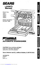 Sears Kenmore 14074 Owner's Manual
