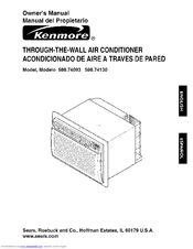 Kenmore 580.74130 Owner's Manual