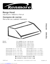 Kenmore 233.57835890 Use & Care / Installation Manual