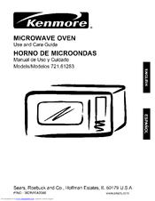 Kenmore 721.61283 Use And Care Manual