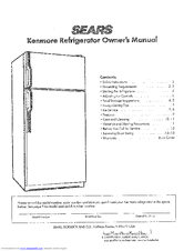 Kenmore 3639646584 Owner's Manual