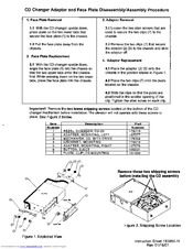 BOSE CD-20 Instruction Sheet