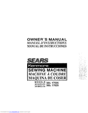 Kenmore 385 Series Owner's Manual