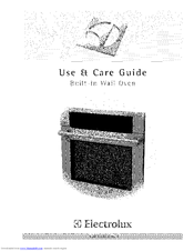 ELECTROLUX E30EW75GSS3 Use & Care Manual