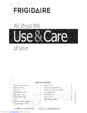 FRIGIDAIRE FGHB2844LED Use & Care Manual