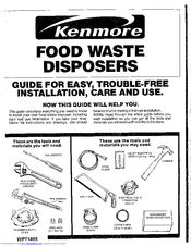Kenmore 175.6013 Installation, Care & Use Manual