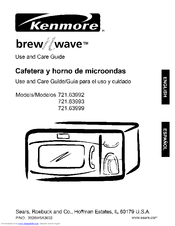 Kenmore Brave n Wave 721.63999 Use And Care Manual