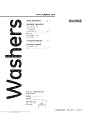 HOTPOINT VLSR1090G8WW Owner's Manual