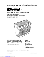 Kenmore 758.296140C Operator's Manual