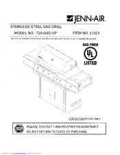 Jenn-Air 720-0062-LP Manual