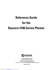 Kyocera 2100 Series Reference Manual