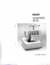 PFAFF coverlock 4772 Instruction Manual