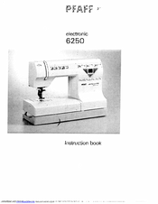 PFAFF electronic 6250 Instruction Book
