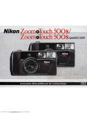 Nikon ZoomTouch 500S QUARTZ DATE Instruction Manual