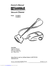 Kenmore 116.20312 Owner's Manual