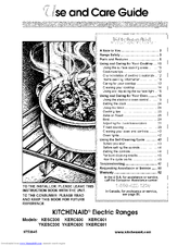 KitchenAid KERC600 Use And Care Manual