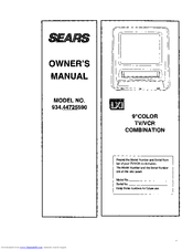 Sears LXI 934.44725590 Owner's Manual
