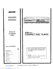 Sears LXI 564.97521750 Owner's Manual