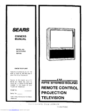 Sears LXI 626.54462950 Owner's Manual
