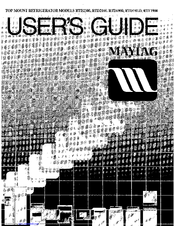 Maytag RTD2100 User Manual