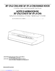 Whirlpool UXT4830AAW Installation Instructions And Use & Care Manual