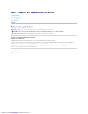 Dell E1909WDD User Manual