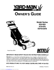 Yard-Man 950 Series Owner's Manual