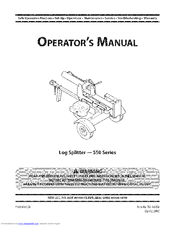 Mtd 550 Series Operator's Manual