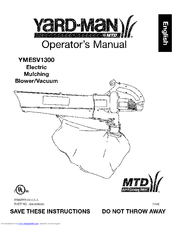 Yard-Man YMESV1300 Operator's Manual