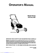 MTD 428C Operator's Manual