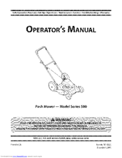 MTD 11A-504E000 Operator's Manual