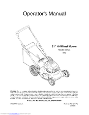 MTD 11A-549R730 Operator's Manual