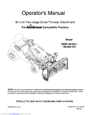 MTD OEM-190-823 Operator's Manual