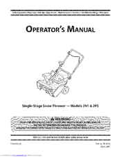 MTD 31AM2N1B704 Operator's Manual