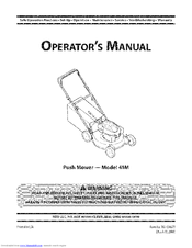 MTD 41M Operator's Manual
