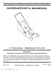 MTD 11A-414F229 Operator's Manual